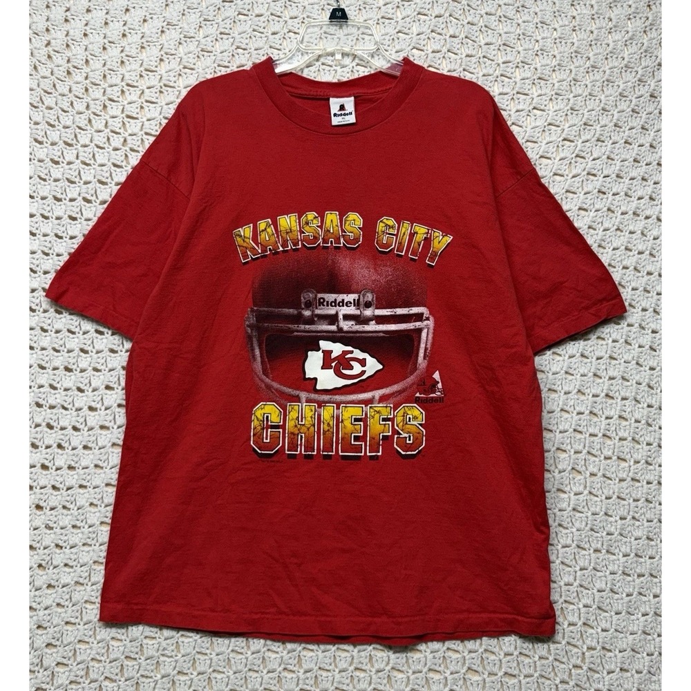 VTG 90's Kansas City Chiefs NFL Graphic T-shirt Mens XL USA Made Single Stitch